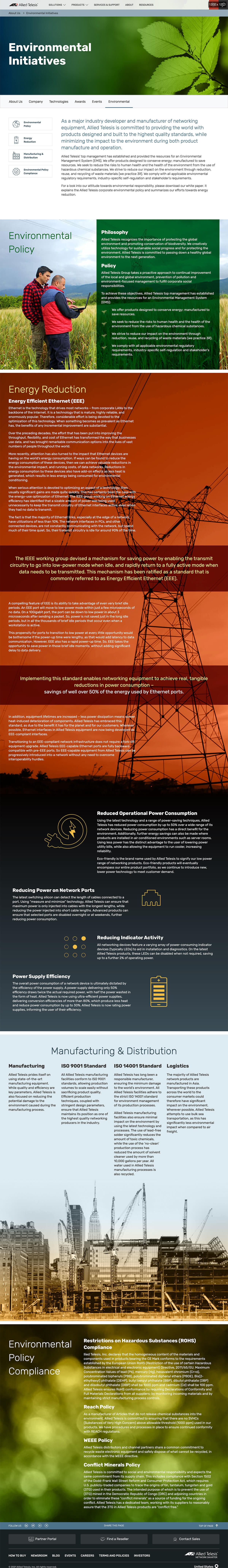 Allied Telesis website