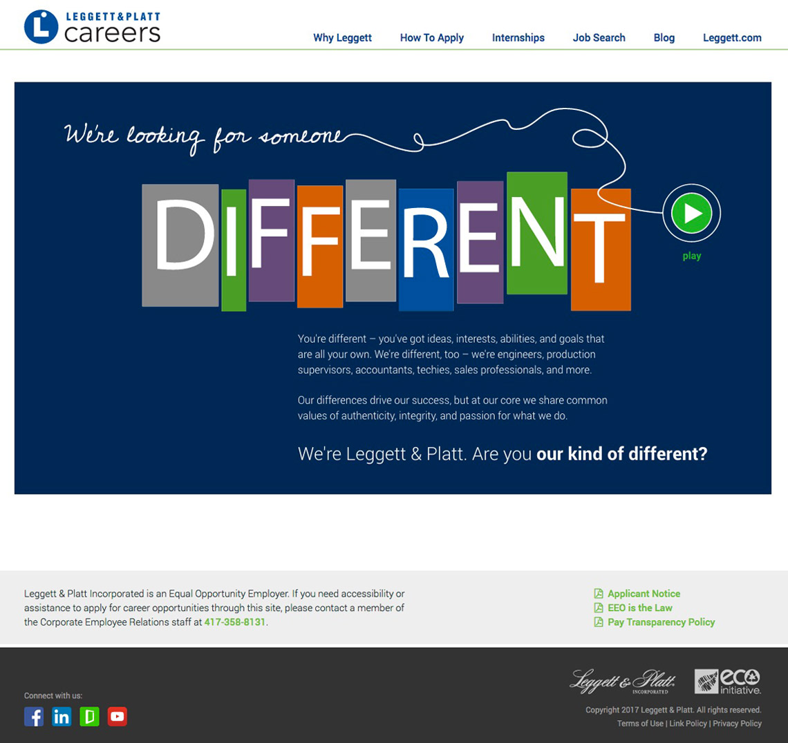 LP Careers home page